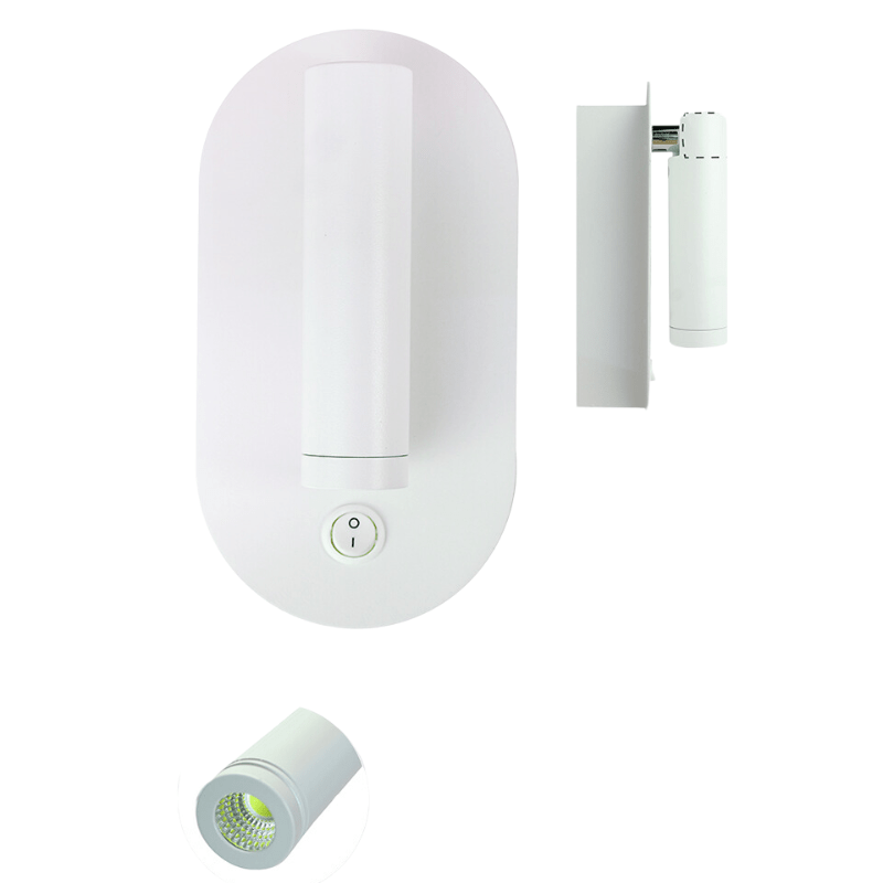 Lámpara de Lectura led Blanca 3w modelo Cabecera - Wattko